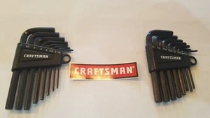 TXJ CRAFTSMAN 8 PC SAE   8 PC Short Metric  Allen Wrench, Hex Key Set 597 - Picture 1 of 1
