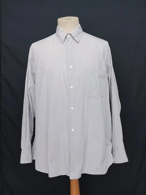 COMME des GARCONS Homme Plus Gris Claro Algodón Hombres Camisa Informal Manga Larga L Foto 1 de 4