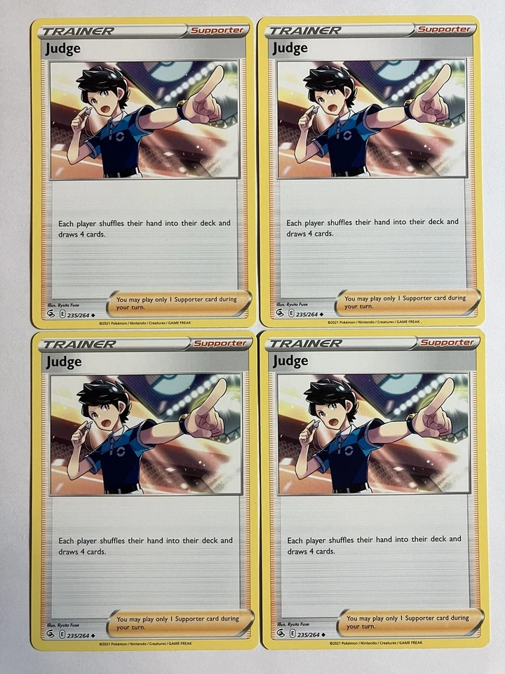 Judge Playset 235/264 4X Fusion Strike Pokémon TCG - Image 1 of 1