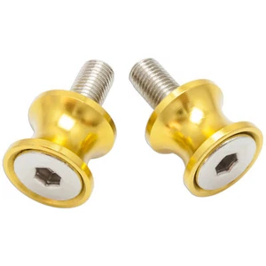 10mm Slider CNC Gold For Kawasaki Ninja ZX 6R Micro Swingarm Stand Spools Lift - Picture 1 of 2