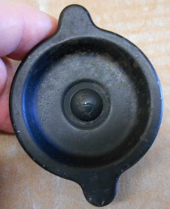 1965-1982 Chevy 396 427 Corvette Oil Filler Fill Cap Black w S On Rivet Head - Picture 1 of 5