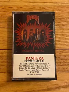 Pantera Power Metal Audio Cassette Tape Hair Heavy Metal 1988 80s Vintage Rare - Picture 1 of 11