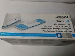 10x Wet Mopping Pads Clean Floor for iRobot Braava Jet new damaged box - Picture 1 of 4