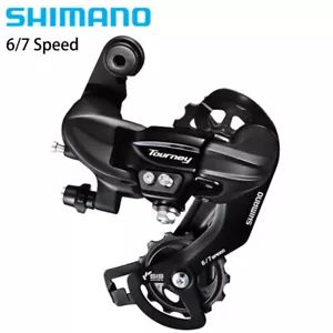 Deragliatore posteriore Shimano Toureny RD-TY300 6/7 velocità MTB bicicletta-gabbia lunga nuovo US - Foto 1 di 6
