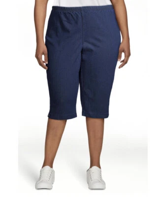 Capris elásticos Just my size Dark Indigo Plus con lengüeta Bling talla 1X nuevos con etiquetas Foto 1 de 4