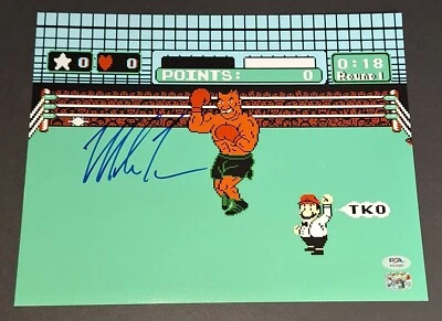 Mike Tyson Signed Autographed 11x14 Punch Out PSA COA - Image 1 of 3