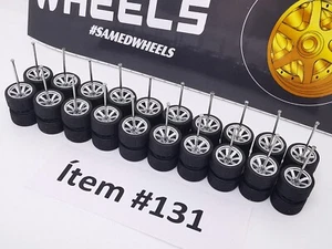 10 set ECO Samed Wheels 7 spoke polished grey rim #131 - Picture 1 of 10