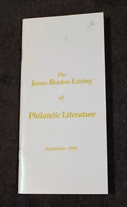 James Bendon Elenco di letteratura filatelica - settembre 1998 - Foto 1 di 5