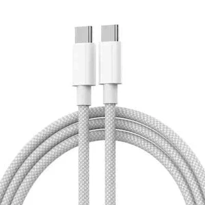 60W Câble 1m Nylon Charge Rapide Type-C pour iPhone 16/15/iPad/Mac/Samsung - Photo 1 sur 9