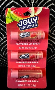 3pk JOLLY RANCHER WATERMELON FLAVOR LIP BALM TASTE BEAUTY CHAPSTICK LOT - Picture 1 of 4