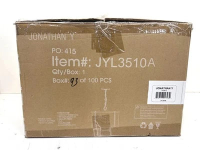 Jonathan Y Thatcher 17 pulgadas Colgante de 4 luces de bronce frotado con aceite JYL3510A Foto 1 de 3