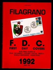 CATALOGO FILAGRANO FIRST DAY COVERS DEL 1992 - Picture 1 of 1