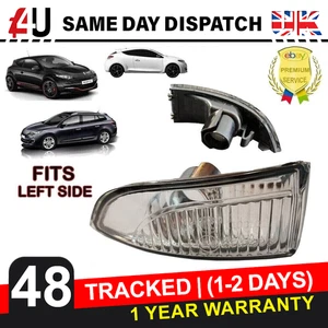 MIRROR INDICATOR LENS LEFT FOR RENAULT MEGANE MK3 SCENIC FLUENCE 261656470R - Picture 1 of 6