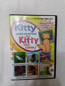 Kitty Plus Kitty Goes Fishing DVD VIDEO cat entertainment sitter nature scenes - Foto 1 di 2