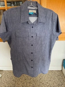 Magellan Damen Medium Classic Fit Fish Gear Grau Farbe Kurzarm Shirt - Bild 1 von 2