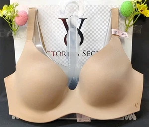 Reggiseno Victoria Secret Bare Infinity Flex leggermente foderato copertura completa 34B praline - Foto 1 di 9