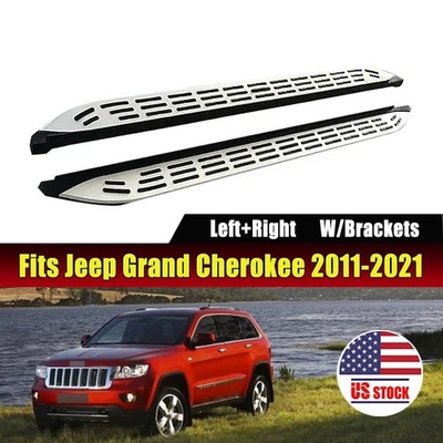 Foot Steps fit for Jeep Grand Cherokee 2011-2021 Running Boards Side Steps Nerf - Image 1 of 4