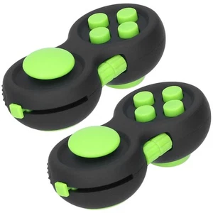 (Nero Verde)2pz Skin Picking Pad Giocattolo Ansia Stress Sollievo Dita Giocattolo - Foto 1 di 17