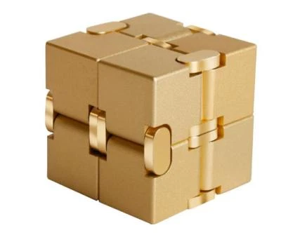  Finger Toy-Cubo Infinity in Lega di Alluminio,Giocattolo Riduzione Pressione,Sollievo Ansia - Immagine 1 di 4