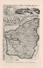 REPUBBLICA DI S. MARINO - Carta Topografica