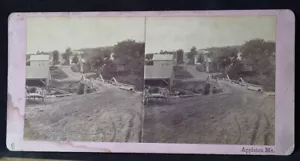 Scarce 1870s Stereoview Appleton Maine ME by J. Henry Allen - Picture 1 of 6