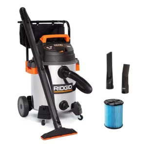 16 Gallon 6.5-Peak HP Stainless Steel Wet/Dry Shop Vacuum with Fine Dust Hose - Picture 1 of 15