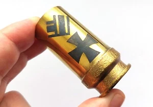 Schnapsglas Eisernes Kreuz Preis Messing Graben Kunst ZWEITER WK 2. Deutsche Schlacht Wehrmacht - Bild 1 von 4