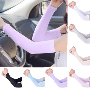 1 Pair Men Women Arm Sleeves Summer Sun UV Protection outdoor Driving Arm Cov ) - Picture 1 of 19