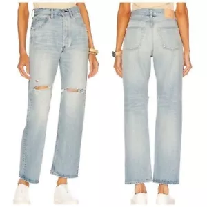 Jean Moussy Vintage - MV Teaneck pierna recta ancha en L/BLU 111 - Talla 24 - Imagen 1 de 12