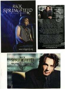 Lot 3 Rick Springfield The Day After Yesterday Promo Cards