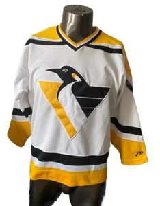PITTSBURGH PENGUINS HOCKEY TRIKOT Vintage 1990s NHL Pro Player S/M Shirt Top - Bild 1 von 17