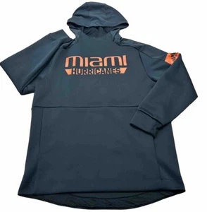 Sudadera con Capucha Adidas Miami Hurricanes NCAA Performance Negra. Hombre grande. - Imagen 1 de 11