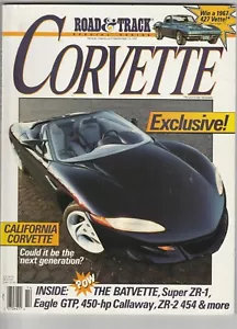 REVISTA ROAD & TRACK " ¡EXCLUSIVA! CALIFORNIA CORVETTE " JUNIO 1991 - Imagen 1 de 2