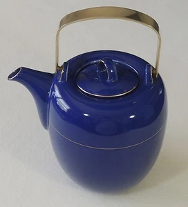 Mikasa Japón Transición 5 Tazas Granada Azul NG002 Tetera Cafetera Usada en Excelente Condición - Imagen 1 de 6