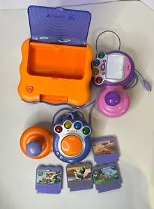 VTech VSmile Learning System Console 4Games 2 Controller Tested &Works Dora - Picture 1 of 2