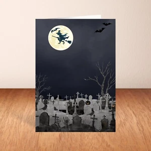 Spooky Halloween Card, Halloween Birthday Card For Friend, For Him, For Her - Picture 1 of 7