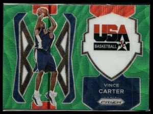 2021-22 Panini Prizm #6 Vince Carter USA Basketball Prizms Green Wave USA - Picture 1 of 2