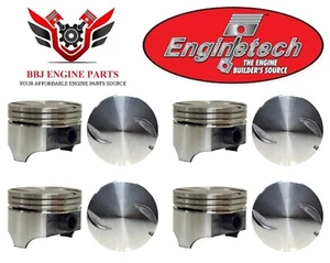 Chevy Chevrolet 454 7.4 Bbc Flat Top Pistons (8) 1970 - 1983 - Picture 1 of 3