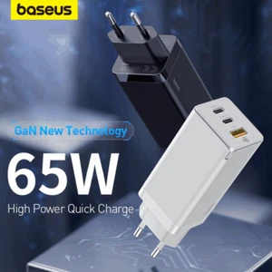 Baseus Szybka ładowarka GaN5 65W PPS QC4.0 PD3.0 USB C Power Adapter Zasilacz - Zdjęcie 1 z 21