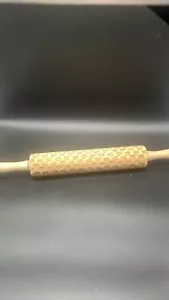 Embossed Apple Dough Roller Textured Rolling Engraved Carved Rolling Pin - Picture 1 of 6