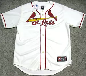 St. Louis Cardinals Men's Large 2015 Majestic Vintage Ivory Replica Jersey - Picture 1 of 4
