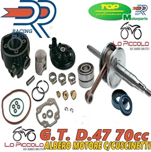 KIT GRUPPO TERMICO DR 70cc + ALBERO MOTORE TOP SCOOTER MINARELLI 50 LIQUIDO H2O - Imagen 1 de 1