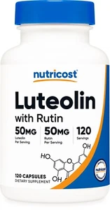 Nutricost Luteolin mit Rutin Komplex 100mg (50mg Luteolin, 50mg Rutin) 120 Kapseln - Bild 1 von 5