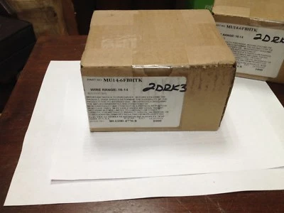 Box of 1000, 3M MU14-6FBHTK, 16-14 AWG, Non-Insulated, Fork Terminals, #6 Stud - Image 1 of 4