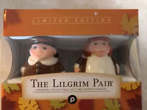 Publix Thanksgiving Figural The LILGRIM PAIR Salz Pfefferstreuer Set NEU Box - Bild 1 von 3