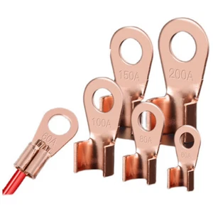Pure Crimp Cable Lug 10-400A Wire Terminal Battery Connector Auto Wiring Termina - Picture 1 of 24