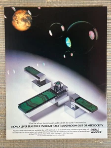 Grifo de baño de malaquita Sherle Wagner NY 1982 anuncio impreso vintage - Imagen 1 de 1