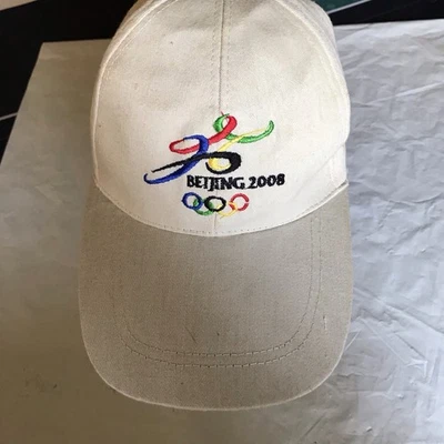 BEIJING 2008 Summer Olympics Baseball Cap Hat Adjustable One Size Strap Back - Image 1 of 4