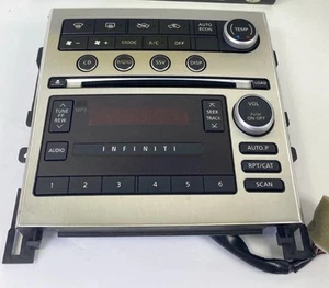 05-07 G35 TEMPERATURE AUDIO Climate CONTROL PANEL 28041 AC706 Radio Stereo - Bild 1 von 7