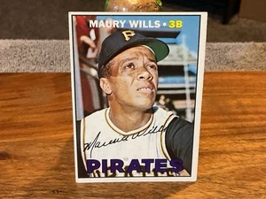 1967 TOPPS #570 MAURY WILLS PITTSBURGH PIRATES CARD -- EX / NMT - Picture 1 of 4